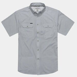 Poncho Gray Casual Button Down Shirt for Men
